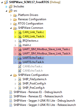 Highlighted Tasks in the File Tree