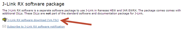 J-Link RX Software Package Download